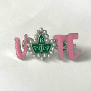 “Vote” Pin Brooch For ALPHA KAPPA ALPHA Sorority